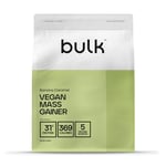 Bulk Vegan Mass Gainer, Protein Powder, Banana Caramel, 2.5 kg, Packaging May Vary