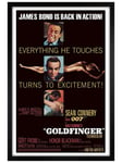 James Bond Goldfinger Maxi Poster - Black Wooden Framed