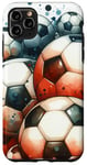 iPhone 11 Pro Max Funny Cool Soccer Balls Pattern Football Soccer Design Case