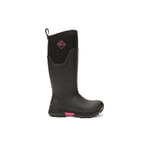 Muck Boots Femme Arctic Ice Tall AGAT Botte de Pluie, Black/Hot Pink, 21 EU