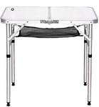 LIBOYUJU Table de Pliage extérieur en Alliage d'aluminium, Table de Barbecue Pique-Nique Portable Portable, Table de Camping Auto-conduisant Table de Camping Pliante,Blanc