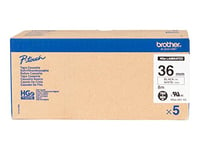 Brother TZe-325 - Standard adhesive - white on black - Roll (0.9 cm x 8 m) 1 cassette(s) laminated tape - for Brother PT-D210, D600, H110, P-Touch PT-1005, 1880, E800, H110, P-Touch Cube Plus PT-P710