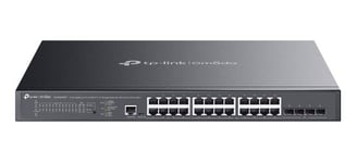 TP-Link SG3428XMPP New Omada 24-Port Gigabit and 4-Port 10GE SFP+ L2+ Managed Switch with 16-Port PoE+ & 8-Port PoE++ 4x 10 Gbps SFP+ slots 8x Gigabit