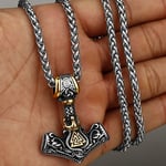 Nordisk Viking Tors Hammare Halsband Män Talisman Smycken