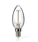 Nedis Dimbar LED-lampe retro filament, E14 | Stearinlys | 3 W | 100 lm