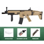 Cybergun FN SCAR-L Fjädergevär 6mm Tan Kit