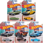 1:64 Hot Wheels 2021 Hot Pick-Ups Jeu 5 Pc. Ford, Mazda, Land Rover GDG44-956Q