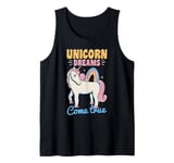 Unicorn rainbow - Unicorn dreams come true Tank Top