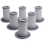 6-pack Zr009005 HEPA-filter för X-Force Flex 8.60 sladdlösa dammsugare