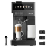 Cecotec Machine a Café FreeStyle Latte. Cafetière à Capsules avec Réservoir à Lait 400 ml, Puissance 1350 W, 20 Bars, 6 Types de Café, Réservoir d'eau de 1,6 L, Double Système de Moussage du Lait