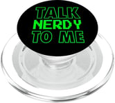 Talk Nerdy To Me Hacker Programmer Pixel Vintage Retro Gamer PopSockets PopGrip: Swappable Grip for Phones & Tablets PopSockets PopGrip for MagSafe