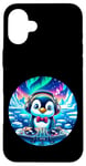 iPhone 16 Plus Funny Penguin Dj Headphones Graphic for Men Women Kids Case