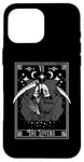 iPhone 16 Pro Max Vintage Tarot Card The Lovers Grim Reaper Occult Unholy Case