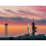 FINE ART PRINTS Impression sur Toile Murale XL Space X Falconon Heavy Demo Mission Launch Pad