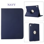 Housse nouvel Apple iPad 10,9 pouces 2022 4G/5G bleue navy rotative - Etui coque bleu foncé de protection 360 degrés tablette New Apple iPad 10eme generation 10.9 - accessoires pochette XEPTIO cover