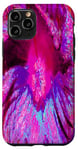 iPhone 11 Pro Psychedelic Purple and Magenta Hibiscus Flower Case