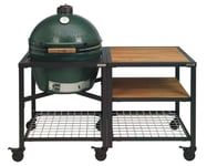 Kamado grill / Keramisk grill med arbetsbänk och förvaringshyllor - XLarge