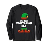 I'm The Vegetarian Elf Family Pajama Christmas Funny Long Sleeve T-Shirt