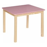 Atmosphera Créateur D'intérieur - Table Enfant en Bois Classic 60cm Rose