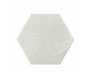 Kakel Alma vit glans Hexagon metro utseende 13x15x0,7 cm