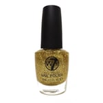 W7 Cosmetics Dazzle Nail Polish 15ml Gold Dazzle