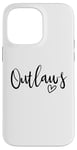 Coque pour iPhone 14 Pro Max Outlaws High School Mascotte Sports Team Femmes Outlaws