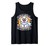 Smile Like a Samoyed Cute Cartoon Dog Design giftidea Tank Top