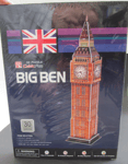 Puzzle Jigsaw 3D "Big Ben" 30 pcs Dia 9 x 9 x 38.5 cm #C703h New/Sealed