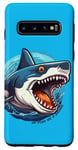 Coque pour Galaxy S10 Funny Shark Lover Ocean Wildlife Save The Ocean