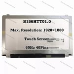 B156HTT01.0 60Hz Digitizer LED LCD Screen Touch Display 15.6" FHD Laptop 40 Pins