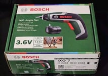 Bosch IXO 7 Cordless Screwdriver 7th Gen 3.6V, 5.5Nm With Angle Attachment NEW