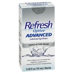 Optive Advanced Lubricant Eye Drops 0.33 Oz By Refresh