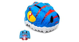 Casque de velo pour enfants   dino bleu   crazy safety   certifie en1078