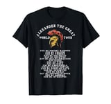 Ancient Greek History, Alexander The Great World Tour T-Shirt