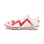 PUMA Homme Future Play FG/AG Chaussure de Football, Orchidée de Feu Blanche, 44 EU