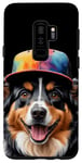 Coque pour Galaxy S9+ Berger Australien Casquette Snapback Chien Animaux Imprimé