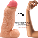 Realistic Dildo 11 inch Anal Big Thick Dildo 3.1 Inch Diameter Huge Dildo Women