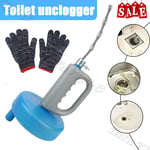 10M Drain Unblocker Tool Hair Remover Sink Snake Drain Auger Plumber Cleaner UK