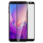 Film pour Samsung Galaxy J6 Plus Verre Trempé Protection Ecran contour Noir