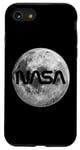 iPhone SE (2020) / 7 / 8 Retro NASA Worm Logo Full Moon Space Graphic Apollo Artemis Case