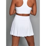 RS Women’s Court Pleated Skirt, Padel- og tennisskjørt for damer Hvit XL