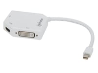 Manhattan 207362, 0,25 M, Mini Displayport, Dvi-I + Vga (D-Sub) + Hdmi, Hankoppling, Honkoppling, Rak