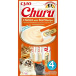 Collation pour Chat Inaba Churu 4 x 14 g Poulet Veau