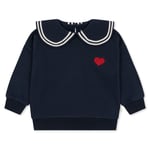 Konges Sløjd Lou Betty collar sweatshirt gots – total eclipse - 18m