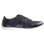 Armani Emporio Mens Navy Blue Trainers Leather - Size UK 5