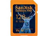 SanDisk 128GB Outdoors FHD UHS-I SDXC Memory Card