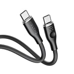 VOLTME Câble USB C vers USB C 1,0m Noir, Cable USB C 2.0 de Charge 3A 480 Mbps PD Charge Rapide Cordon USB-C et Câble USB-C Compatible avec Android MacBook Pro iPad Air Galaxy Samsung