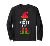 The Fix It Elf Christmas Party Matching Family Elf Long Sleeve T-Shirt