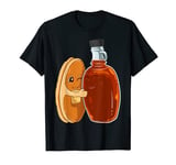 Pancake And Maple Syrup Maple Syrup Lover Funny Pancake Gift T-Shirt