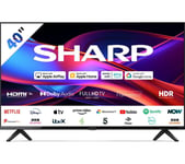 40" SHARP 2T-C40GD2725K Roku TV  Smart HD Ready HDR LED TV, Black